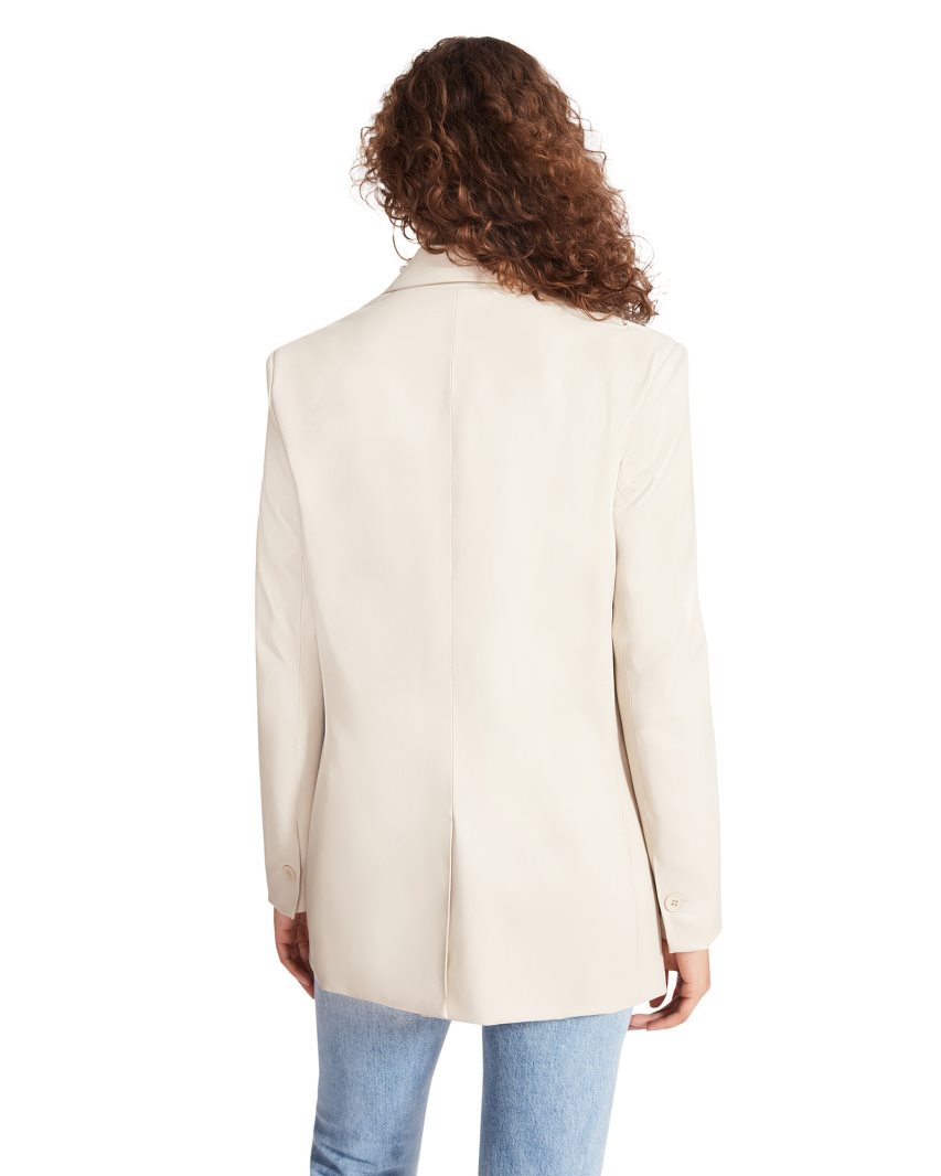 Cream Steve Madden Audrey Women's Blazers | PH 4865AZQ